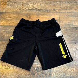 SPRAWL Black and Yellow fight Shorts M